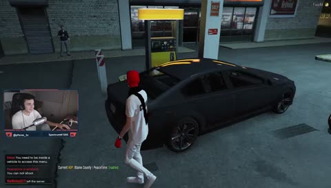 his car is gone LUL
