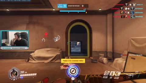 Shooting an arrow into pharahs eyeball