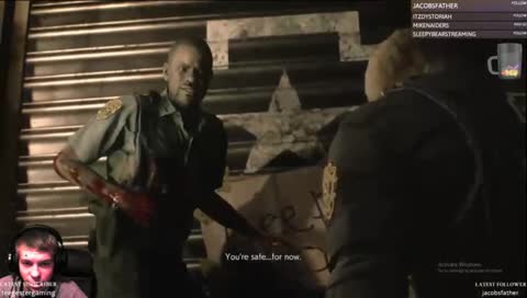 Jacob gets scared by a cutscene