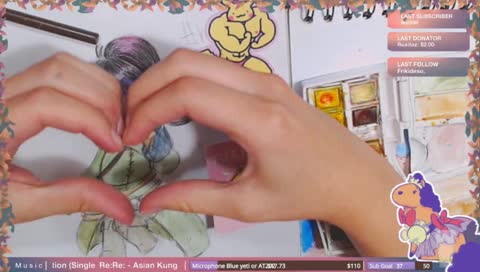 haciendo la otra mitad del corazon con noa