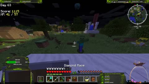 crazy tiny zombie chicken dude