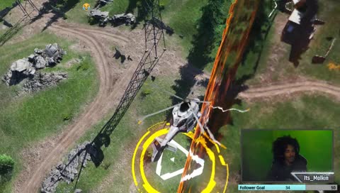 A rando gets through the fire and flames -- Malkin's run impression lol