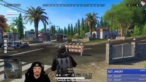 Doing something stupid.