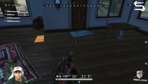 Scared from his own raid alert LUL