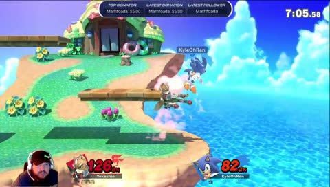 kyle does a spin move, but twice