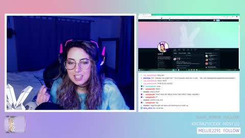 Fel reacts to meghan’s mimic reel