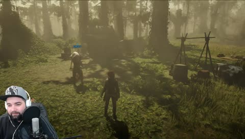 AGMORTY burns himself with dead deer