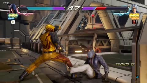 리차오랑 벽 넘어 뒤잡고 콤보