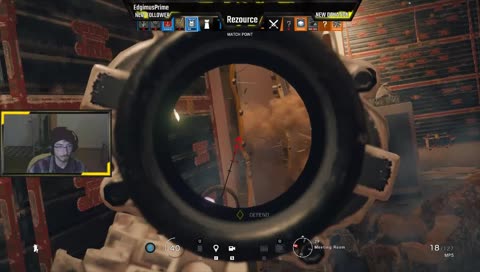 He's...Right...There...