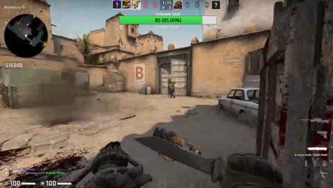 Lit knife and tazer double kill.