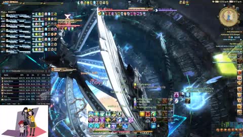 For a moment you can see the blue tether extend very suddenly