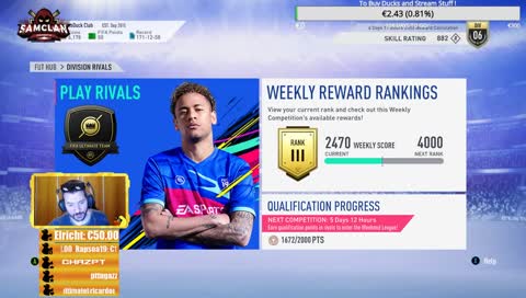 Quando o queres esfregar e estás em stream...