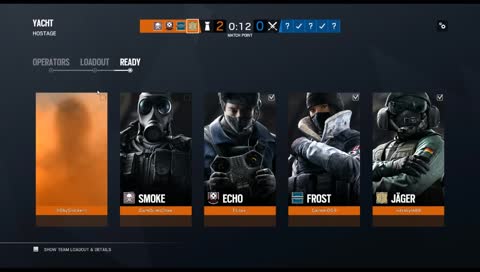 playing rainbow six with friends