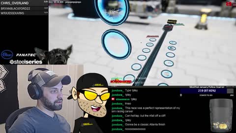 Steve intentionally wrecking