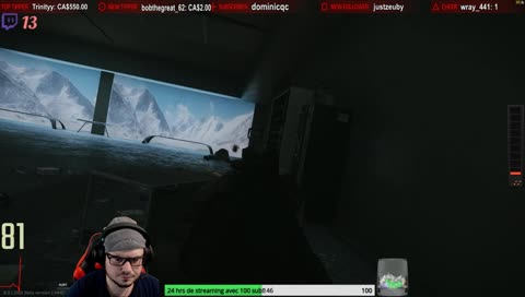 Beast se fait tirer aux travers d'une porte....