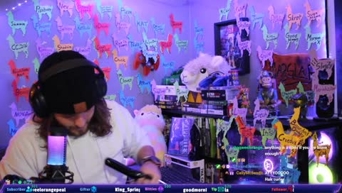 showing off bedtime toy