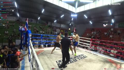 Eier-tritt von Blau (Muay Thai)