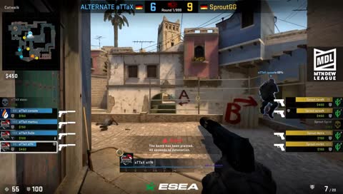 mantuu - 1vs2 clutch (CT - post-plant situation - second half pistol round)