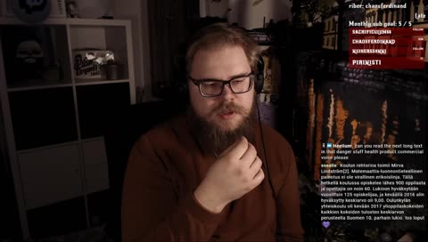 The guy who reads out the danger stuff at the end of an health product commercial