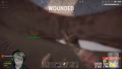 jens bliver sur og slår i bordet