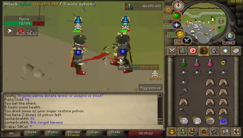 Dharok pking, giveaways after every kill //@ALLUG //!STORE