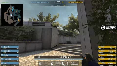 DeaTh - 4 kills (3 AK, P250 HS) on the bombsite B offensive