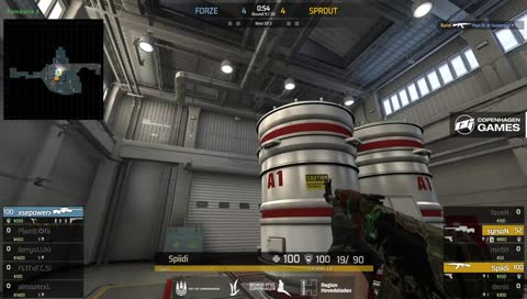 xsepower (CT) wins the 1vs2 situation (frag wise) but fails to secure the round win (bomb timer)