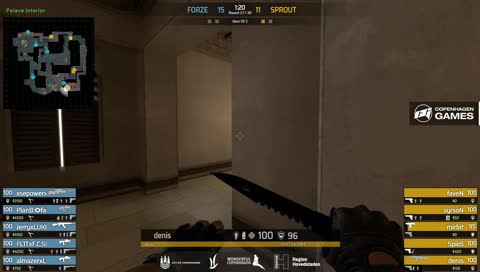 FL1T - 3 quick AUG kills on the bombsite A defense (initial frags) to help forZe secure the map win
