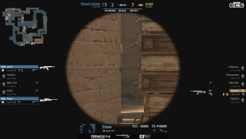 Windows 10 crashes amidst CS:GO comp stream. Liquid vs MiBR