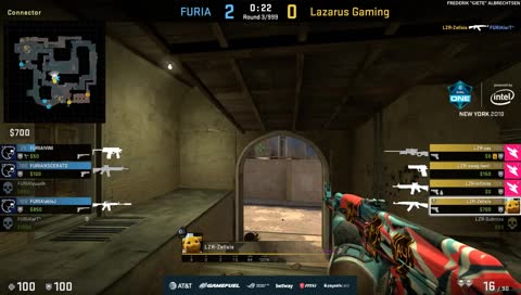 KSCERATO - 4 SG556 kills (2 HS) on the bombsite A retake (2vs4 situation)
