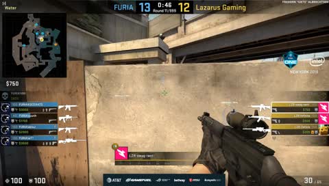 Zellsis - 3 kills (2 AWP, M4A4) on the bombsite B offensive (initial 2vs3 - including 1vs1)