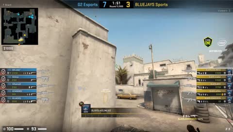 JaCkz - 4 kills (Incendiary, MP9 HS, 2 AK) on the Long defense