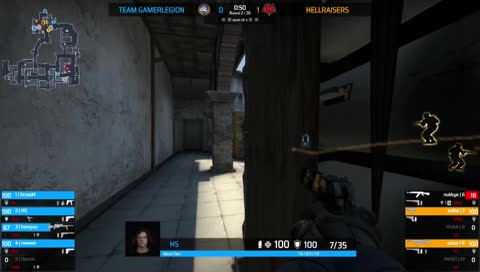 nawwk - 3 stunning HS kills (2 Scout, Deagle) on the bombsite B retake (2vs3 post-plant situation)
