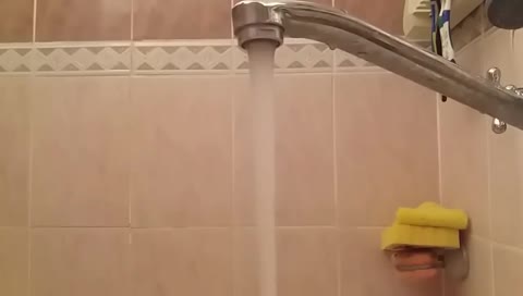 Guy films himself attacking the water coming out of a faucet