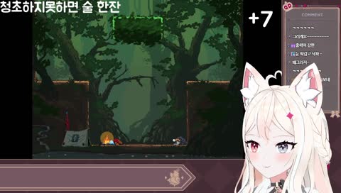 점프킹에서 벽타기하는 고양이