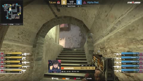 SeveN89 - 4 kills (3 M4A4, USP-S HS) on the Mid defense (finishing frags)