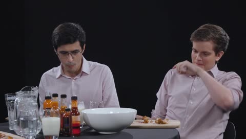 I just breathed on me hand, and bounced into me eye