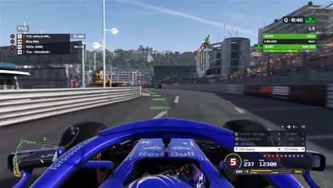 Bica blocking JORN on flying lap