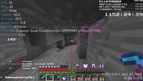 Jeff crosses a ravine