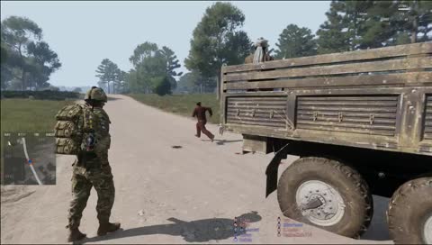 Clearly cramped hands afgter dropping AK