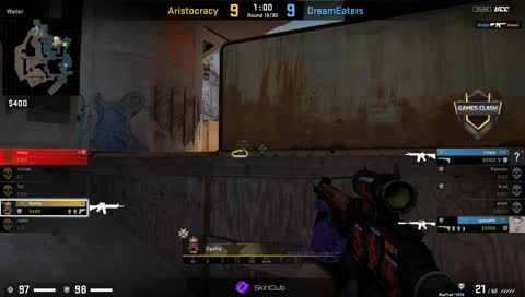 Dycha - quick 1vs2 clutch (T - post-plant situation)