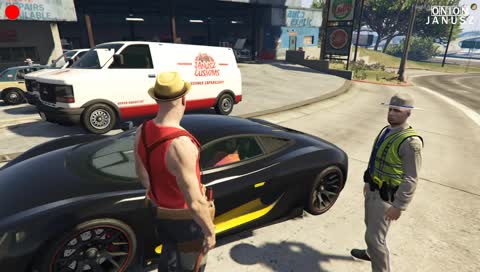 Janusz go zamknął w aucie :D