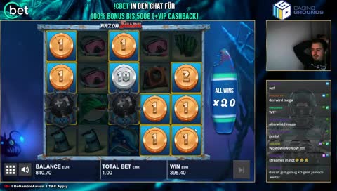 mega win  razor shark