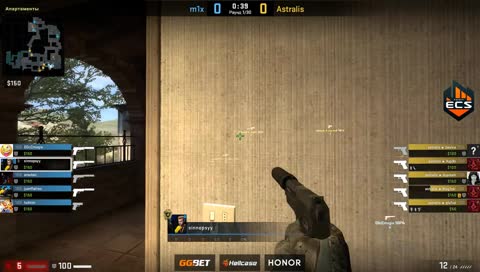 D0cC - 4 effortless USP-S HS kills on the bombsite A defense (initial frags - pistol round)