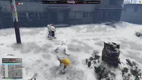 le chien + coup de machette 