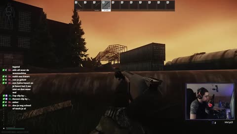 hitting microfoon with head