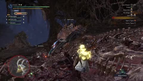 Sychronized Tigrex Tail Cutting