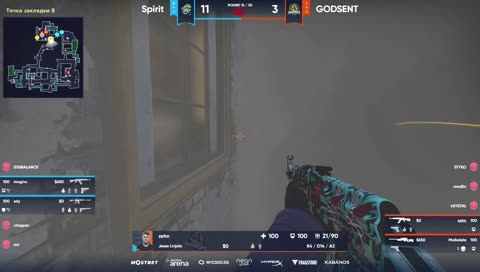 magixx - quick 1vs2 clutch (CT - post-plant situation)