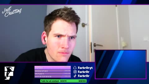 Farbr0r sin nye greie«Om me ged»Live Hotellrommet i Porsgrunn! #svett #gaming #godnok #streamingtips