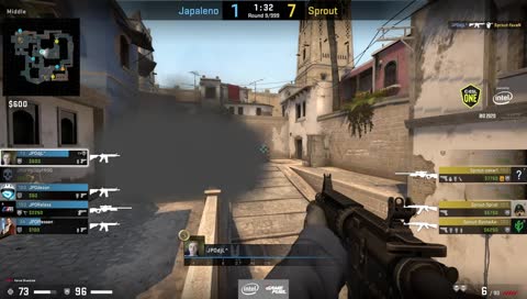 dycha - 3 AK kills (2 HS) on the bombsite A offensive
